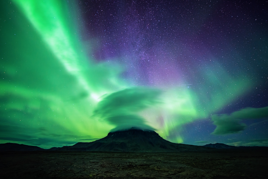 Auroras boreales en Islandia