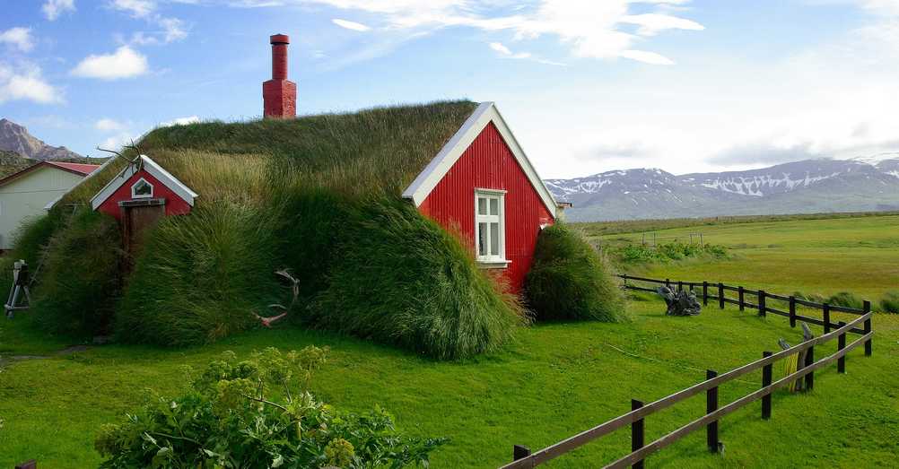 Icelandic turf house