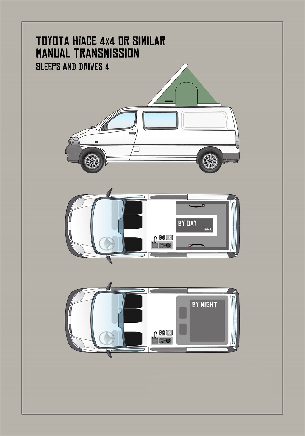 toyota hiace camper 4x4