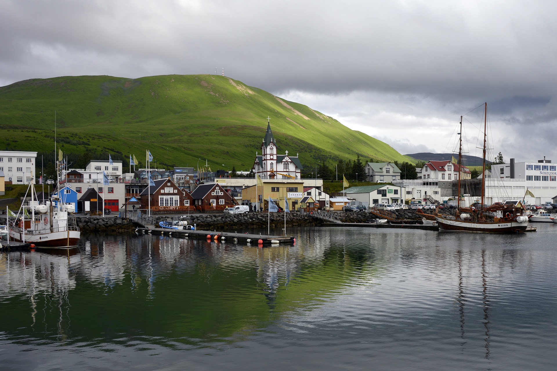 Husavik town in Iceland