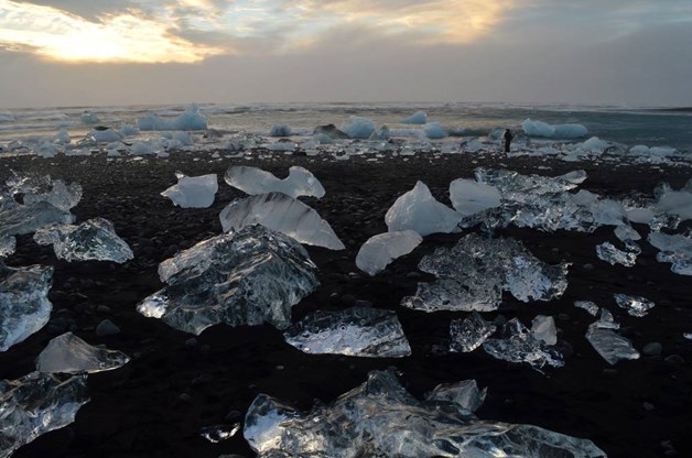 The Diamond Beach in Iceland