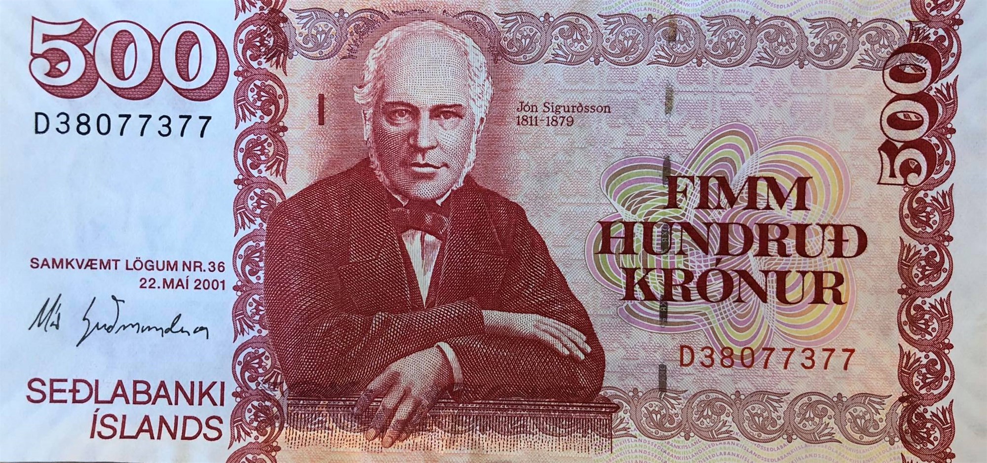500 ISK Banknote