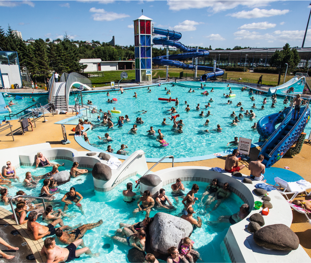 Laugardalslaug swimming pool in Iceland