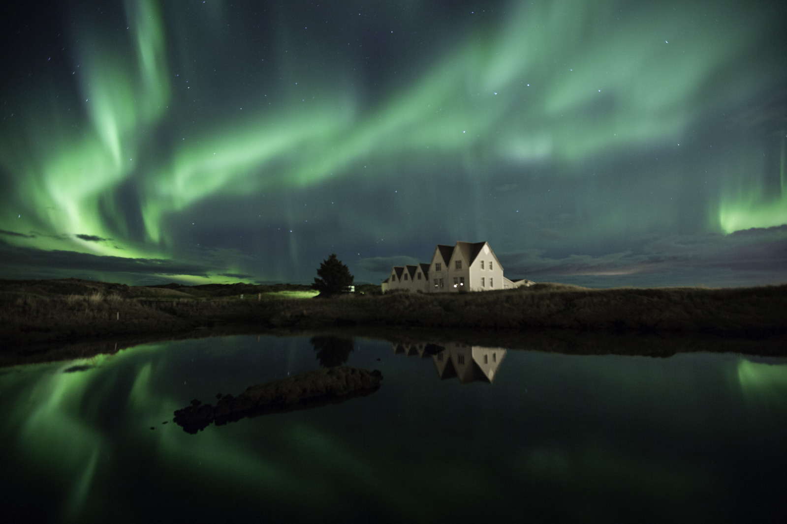 Auroras boreales en Islandia