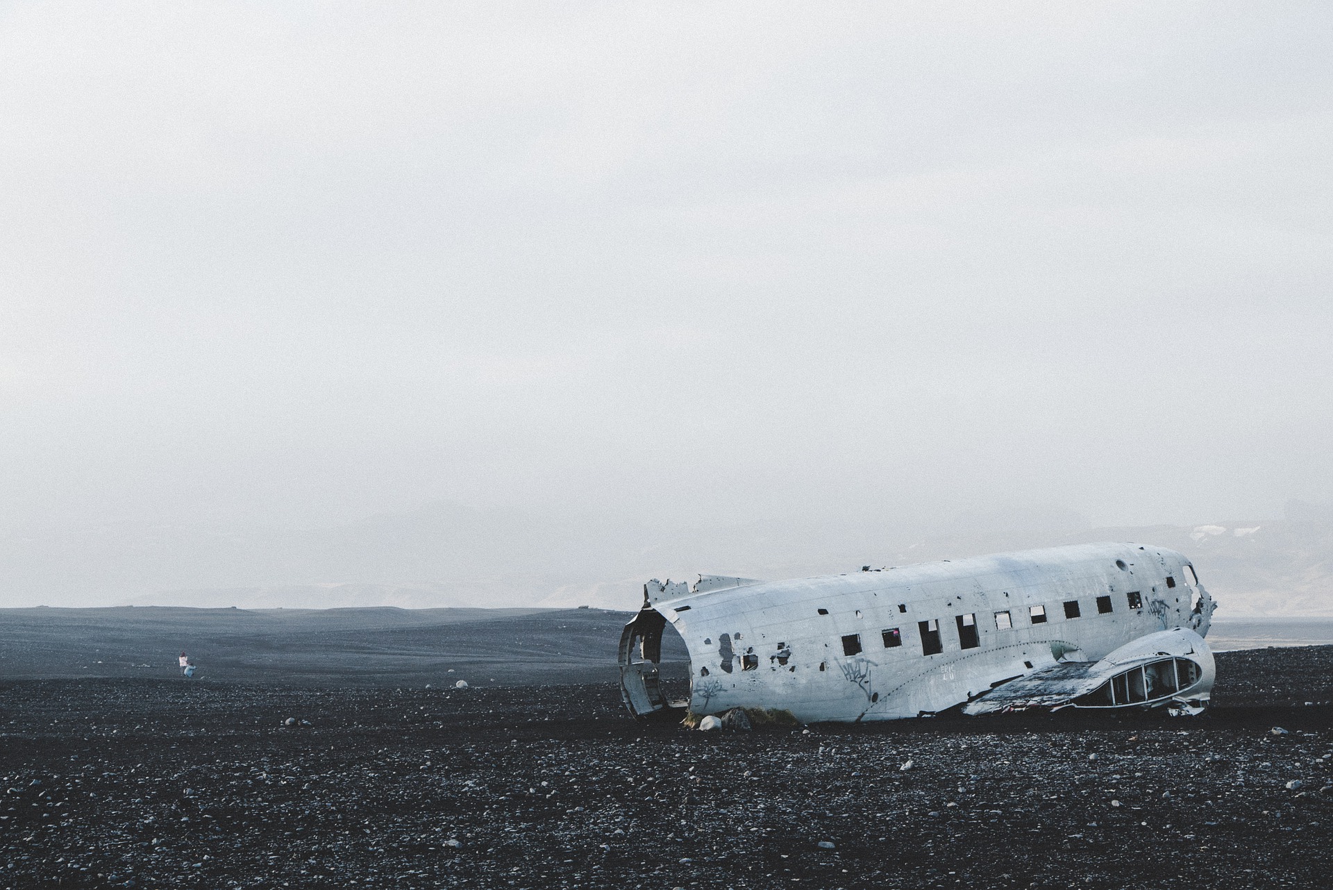 DC Plane Wreck on Solheimasandur Black Sand Beach