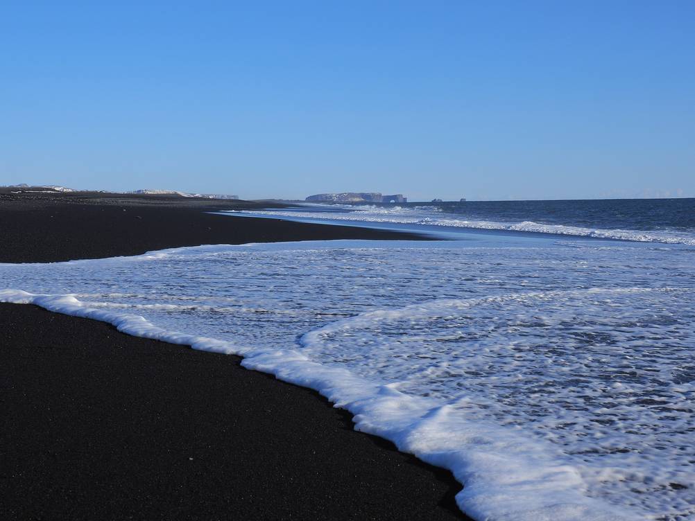 Dyrhoaley viewed from Solheimasandur Solheimasandur in Iceland black sand beach