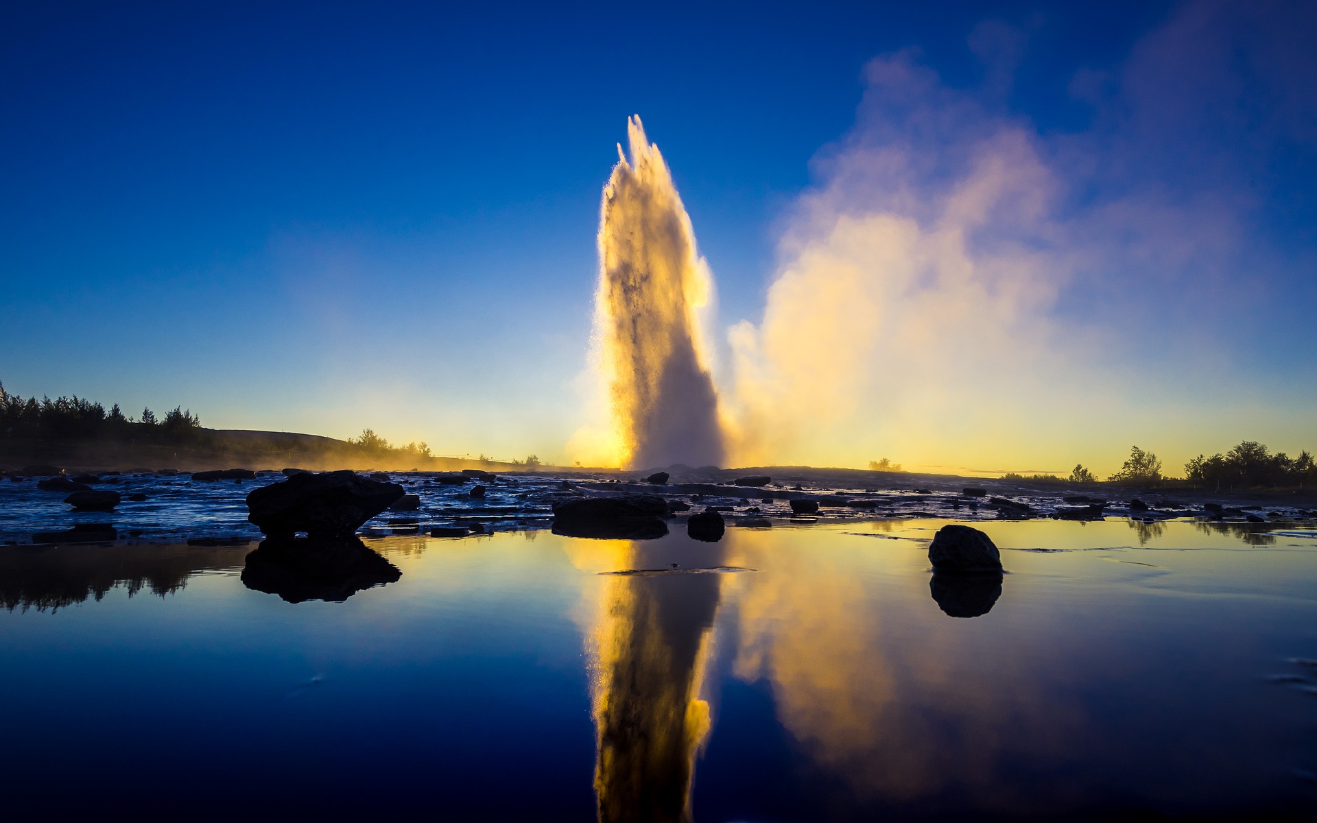 Strokkur geyser in Iceland