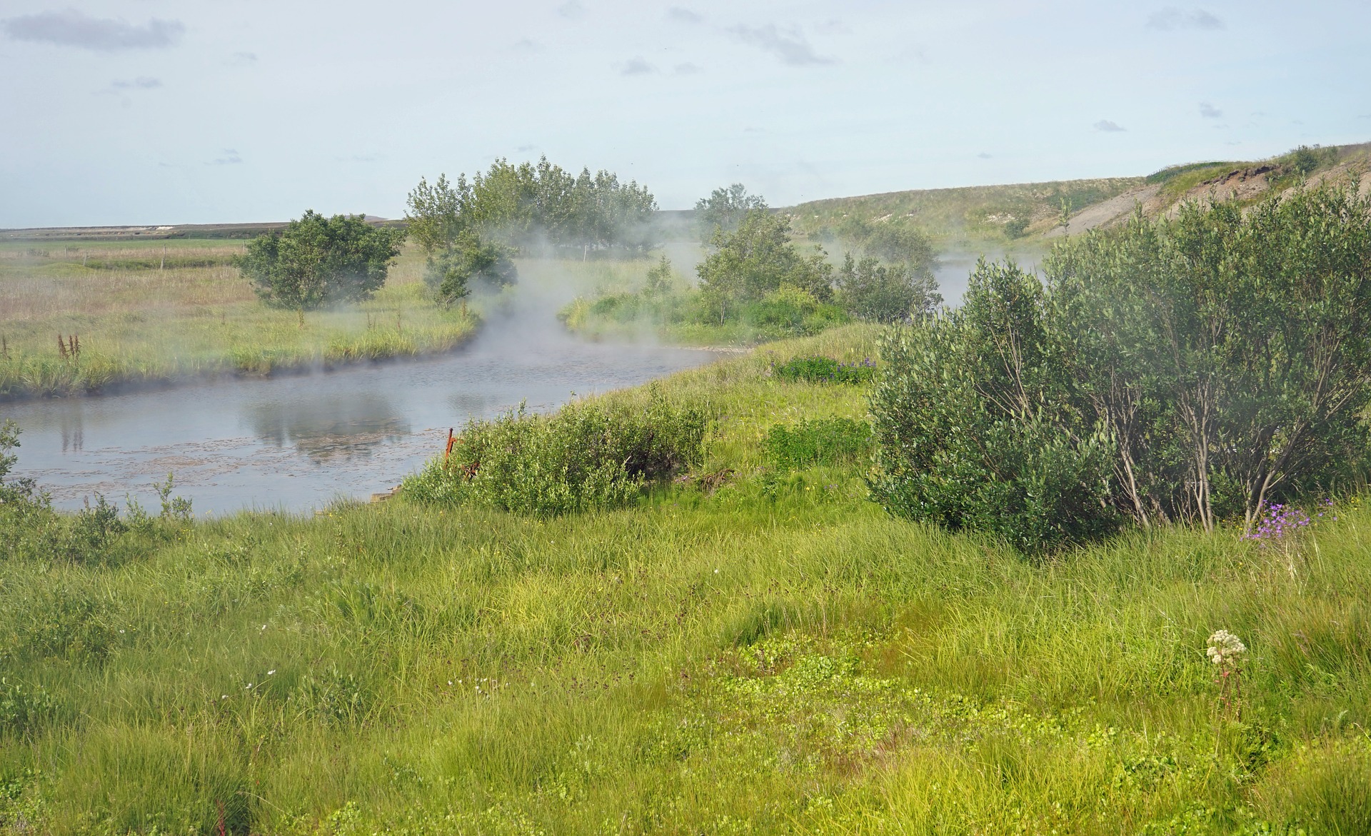 Deildartunguhver hot spring in Iceland